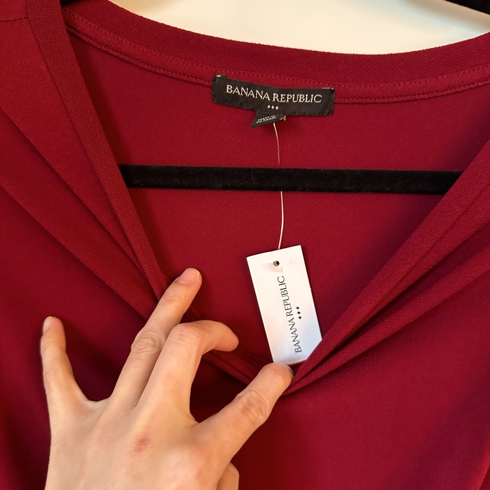 Banana Republic Long Sleeve Red Size S